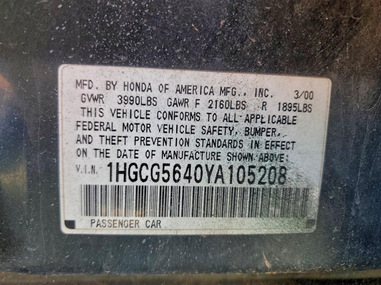 Honda Accord Lx Image 10