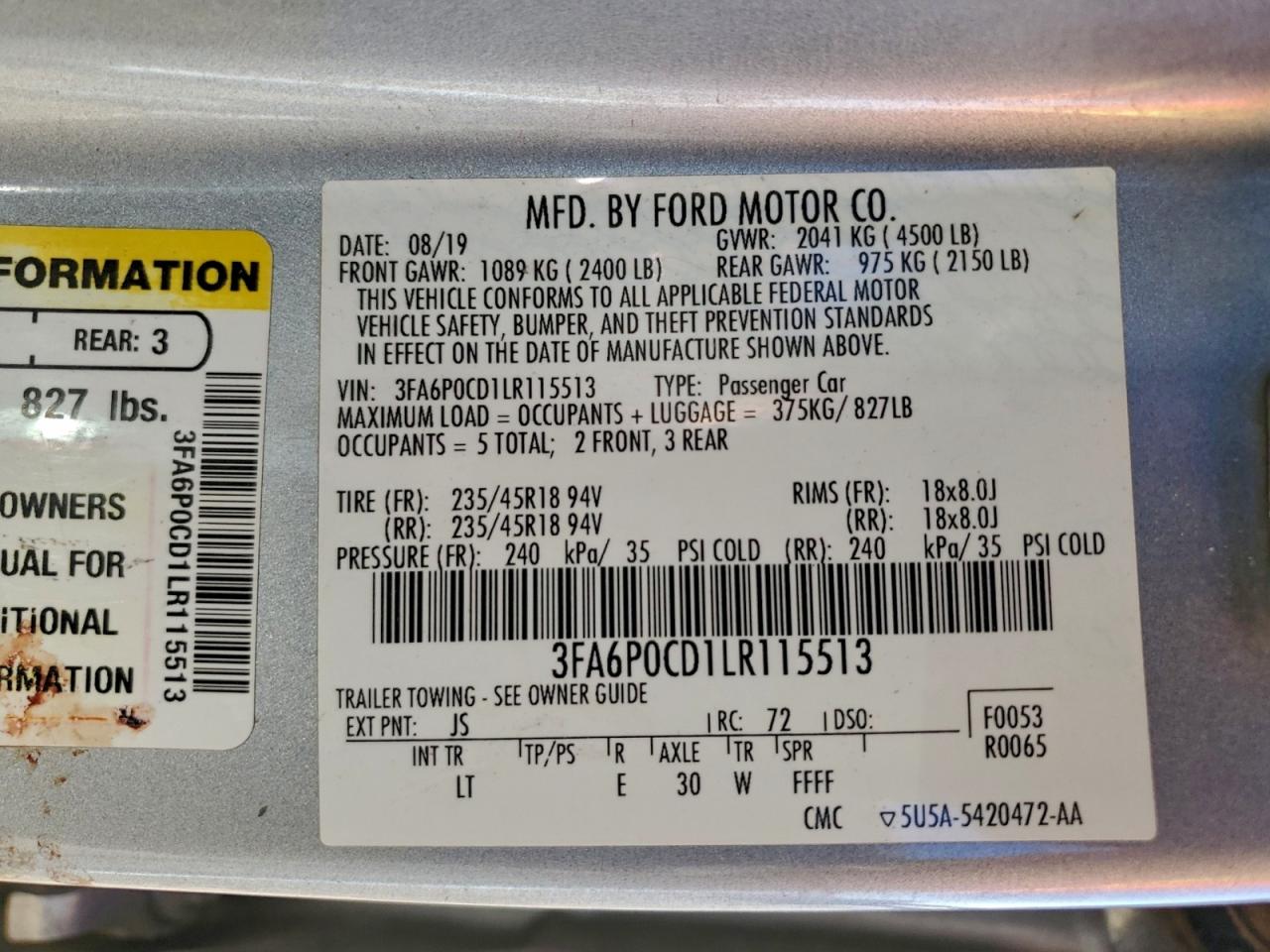 Ford Fusion Sel Image 3