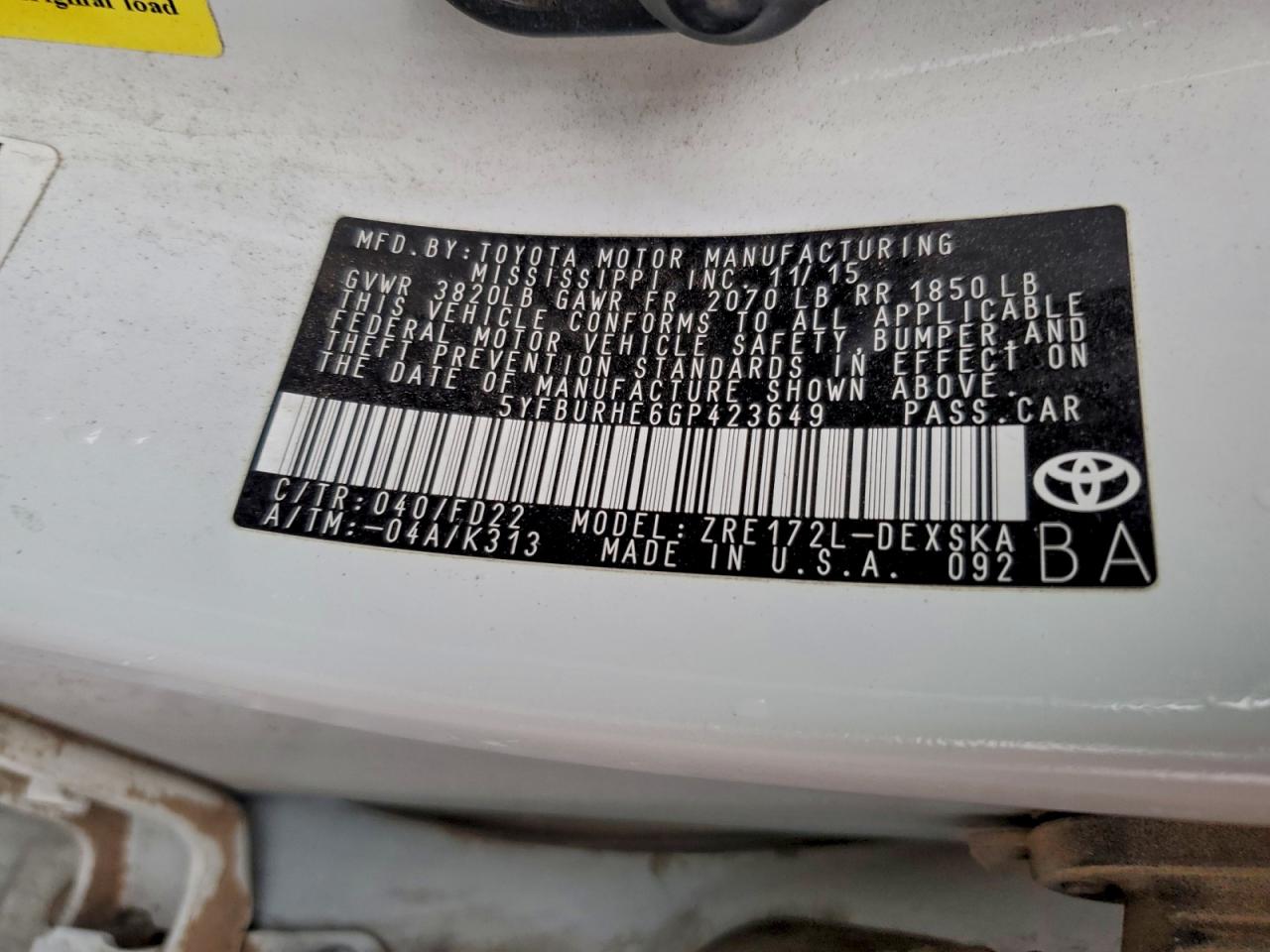 Toyota Corolla L Image 10