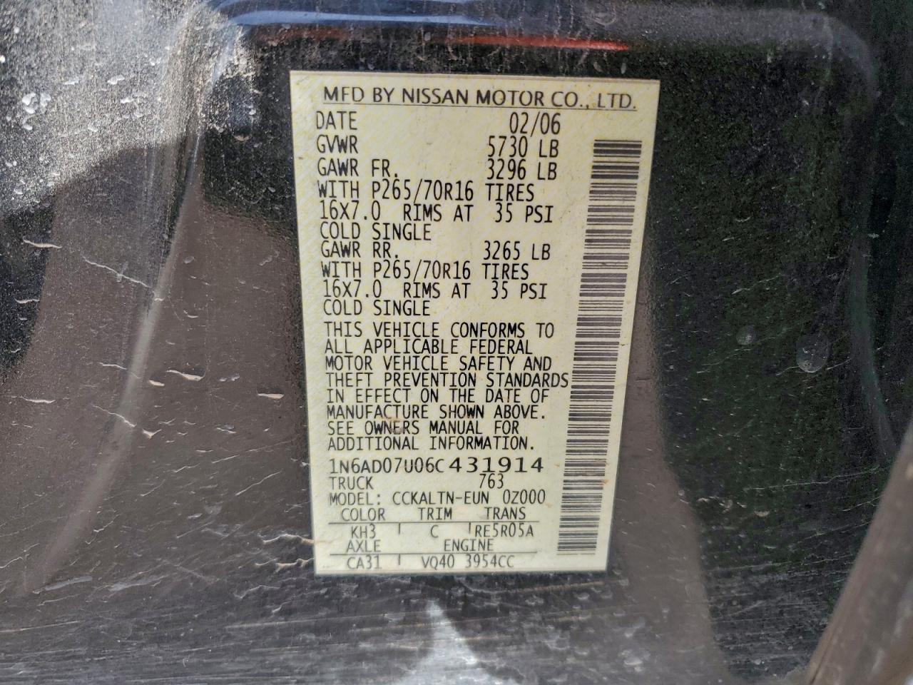 Nissan Frontier Crew Cab Le Image 7
