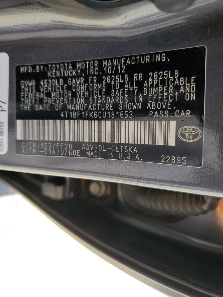 Toyota Camry Base Image 4