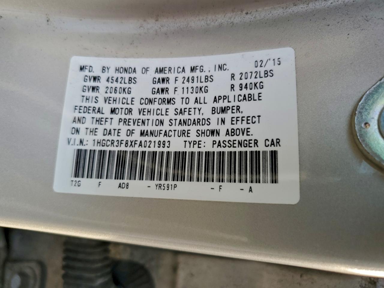 Honda Accord Exl Image 11