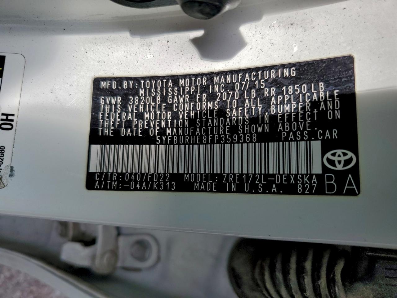 Toyota Corolla L Image 7